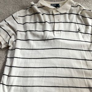 Polo by Ralph Lauren Black and White Striped Polo